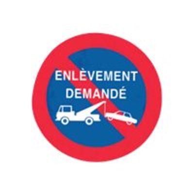 8711234127822-Pickup - Pictogramme rond - Pas de parking-Enlèvement demandé - 300 mm-Avant-0