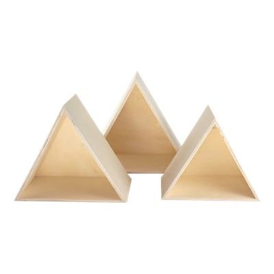 3532431014860-Graine Creative - lot de 3 étagères triangulaires en bois-Avant-0