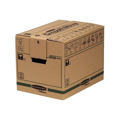 2012349438961-5 Cartons déménagement 37,5L - Bankers Box SmoothMove FastFold Fellowes-Angle gauche-0