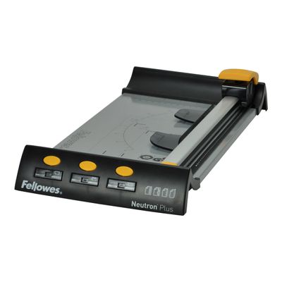 043859550425-Fellowes NEUTRON PLUS - Rogneuse / coupeuse A4 - coupe 10 feuilles-Angle droit-1