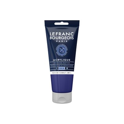 3013643003632-Lefranc Bourgeois - Peinture acrylique - bleu de cobalt - 80 ml-Avant-0