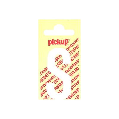 8711234242181-Pickup - Étiquette autocollante - 150 mm - Lettre S - blanc mat-Avant-0