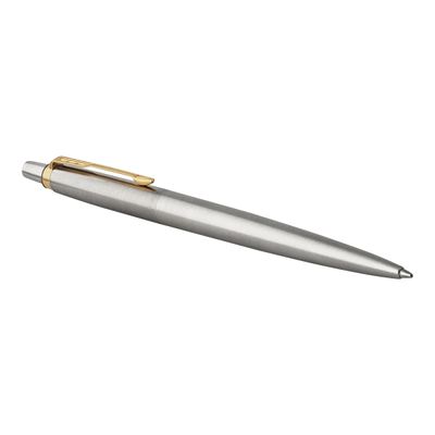 3501179531823-Parker Jotter Standard - Stylo à bille - moyen - encre bleue - Acier Gt-Angle gauche-1