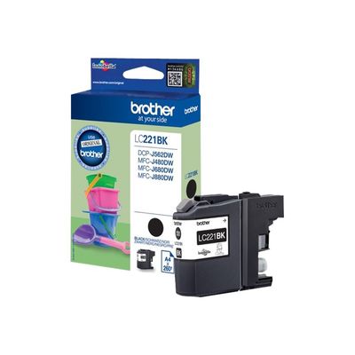 5014047567063-Brother LC221 - noir - cartouche d'encre originale-Angle droit-0