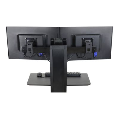 0698833059748-Ergotron Dual Monitor Tilt Pivot Kit - kit de montage - pour 2 moniteurs - noir-Arrière-2