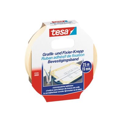 4042448051462-Tesa - Ruban Krepp "spécial bureau" - 19 mm x 25 m-Angle gauche-0