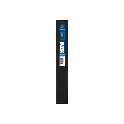 3130635184206-Exacompta Kreacover - Classeur à anneaux personnalisable - Dos 47 mm - A4 Maxi - pour 200 feuilles - noir - 3-Gauche-3
