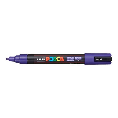 4902778262566-Posca - Marqueur peinture pointe moyenne - bleu prussien-Angle gauche-0