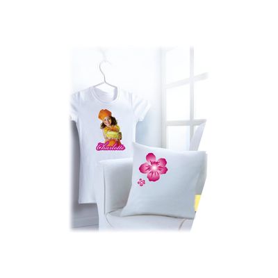3266550020586-Avery - Papier transfert sur T-shirt/Textile clair - 8 feuilles A4 - impression jet d'encre-Avant-1
