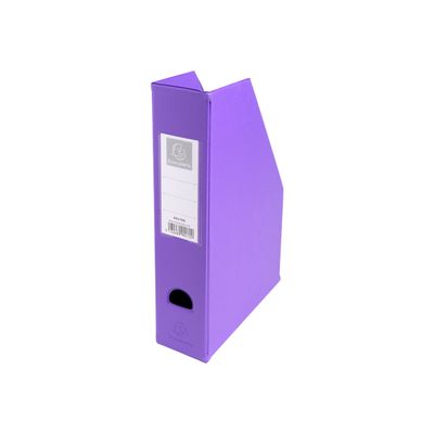 3130632901707-Exacompta - 10 Porte-revues polypro - dos 70 mm - couleurs assorties - livrés à plat-Angle droit-1