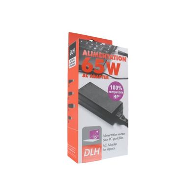3700263785719-DLH DY-Al1951 - Chargeur de batterie pour pc portable 100% compatible HP -Angle gauche-0