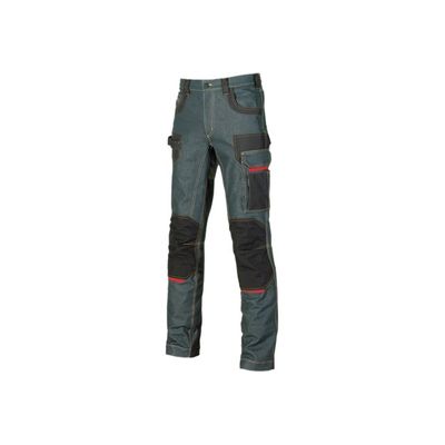 8033546199923-Pantalon de travail en jean multipoches - Taille 46 - Platinum Button U-Power-Angle droit-0