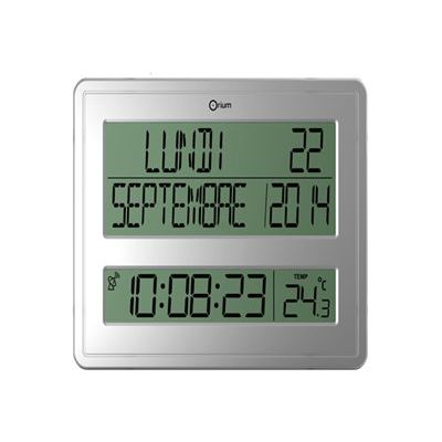 3661474118911-ORIUM by CEP RC - horloge digital - 43 x 32.5 cm - argent-Avant-0