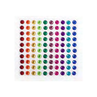 3532435004423-Graine Creative - 100 strass - 5 mm - couleurs vives assorties-Avant-0