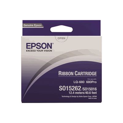0010343601345-Epson S015262 - noir - ruban d'impression original-Avant-1