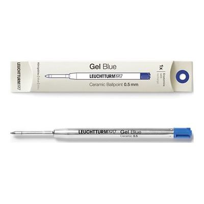 4004117635809-Leuchtturm1917 - Recharge pour stylo gel - bleu roi-Avant-0