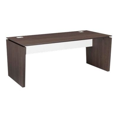 3483600647283-Bureau XENON - 170 cm - Pieds panneaux - Chêne royal-Angle gauche-0