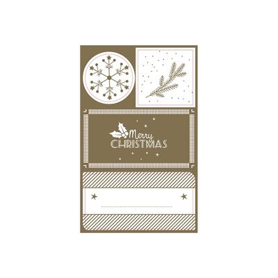 3329686170348-Clairefontaine - Sachet de 16 étiquettes Noël-Avant-0