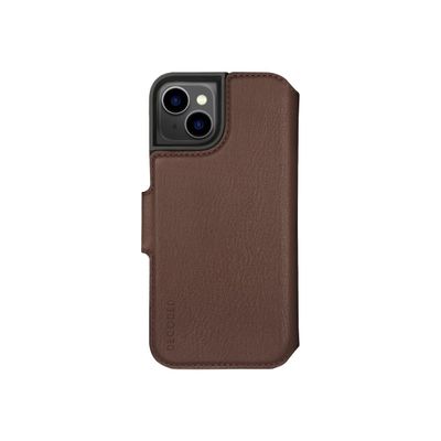 8720593006341-Decoded - Etui folio pour  iPhone 14 - brun-Avant-0