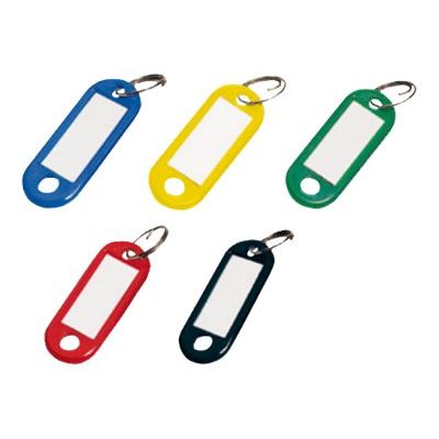 3173740071092-Sign - 20 Porte-clés - 56 x 22 mm - plastique - couleurs assorties-Angle droit-0