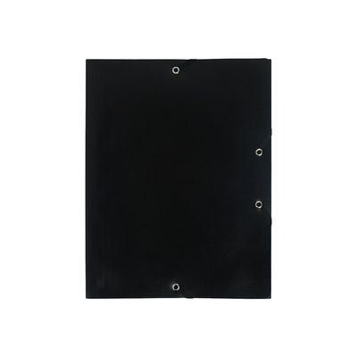 3130630559016-Exacompta - Chemise polypro à rabats - A4 - pour 150 feuilles - noir opaque-Avant-0