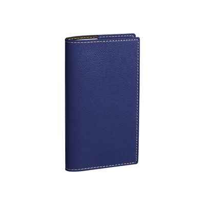 3371010489497-Quo Vadis Club 17 - Répertoire carnet d'adresses 8,8 x 17 cm - ligné - bleu-Angle gauche-0