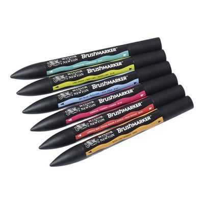 884955070499-BrushMarker - Pack de 6 stylos pinceaux et marqueurs - mid-ton-Angle gauche-1