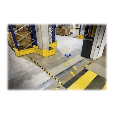 4005546982502-Durable Duraline Strong - Ruban adhésif jaune/noir antidérapant - 30 m-Avant-3