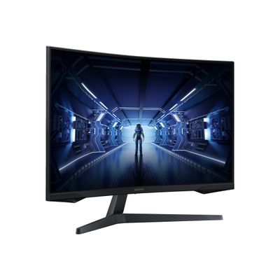 8806092005686-Samsung Odyssey G5 C27G55TQWR - écran LED 27" - incurvé -Angle gauche-3