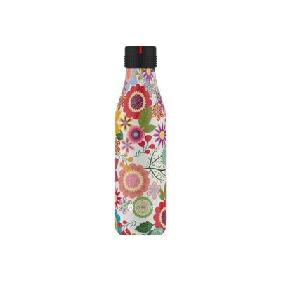 3614300065286-Les Artistes Paris - Gourde Bouteille isotherme 500 ml - Eden - acier inoxydable-Avant-0