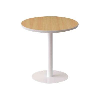 3660141221961-Table ronde EASYDESK - diamètre 80 x H60 cm - plateau hêtre-Avant-0