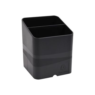 9002493099982-Exacompta Pen Cube Ecoblack - Pot à crayons magnétique - noir-Angle gauche-1