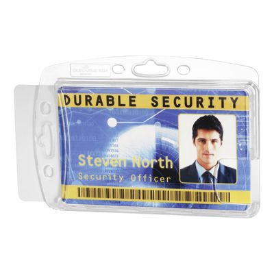 4005546807645-Durable - 10 Portes badge de nom - 54 x 85 mm - 2 cartes-Angle droit-1