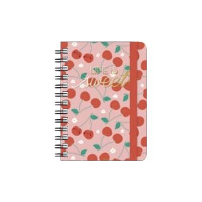 8051128757989-Agenda à spirale 1 jour par page - 8,5 x 13 cm - cerise - Legami-Avant-0