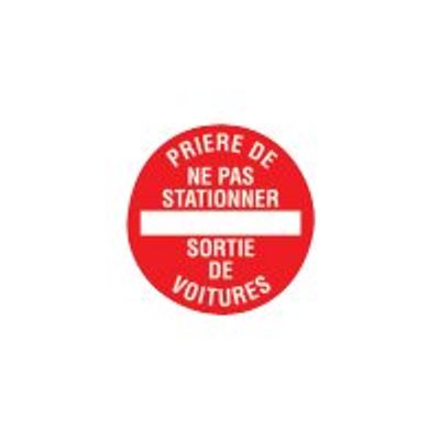 40314402-Pickup - Pictogramme rond - Stationnement interdit/sortie de voiture - 200 mm-Avant-0