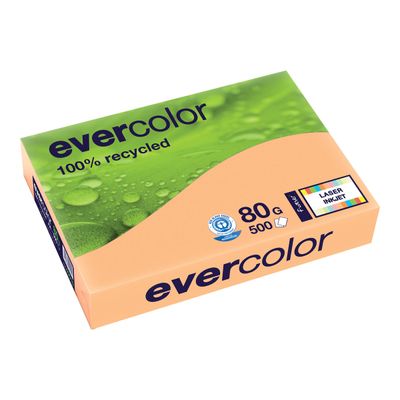 3288580400152-Clairefontaine Evercolor - Papier couleur recyclé - A4 (210 x 297 mm) - 80g/m² - Ramette -Angle gauche-0