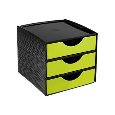 3462159007755-CEP First - Mini module de classement - 3 tiroirs noir-Angle gauche-2