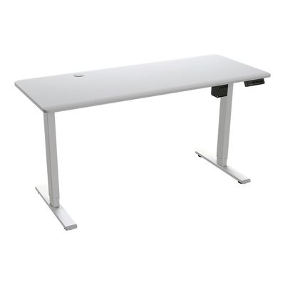 4710483776205-Cougar ROYAL MOSSA - Bureau gaming assis/debout - réglage électrique - L150 cm - blanc-Angle gauche-0
