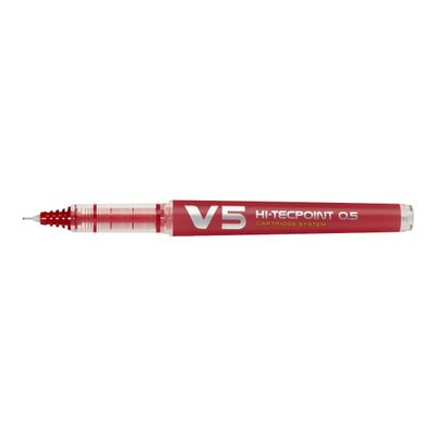 4902505442797-Pilot Hi-Tecpoint V5 - Roller rechargeable - 0,5 mm - rouge-Angle gauche-0