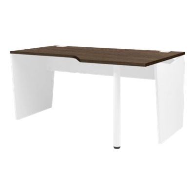 2012349337066-Bureau compact 90° - YES ! - pieds panneaux - retour droit - chêne royal-Angle droit-0