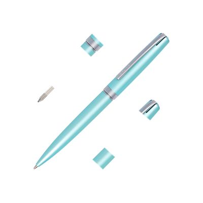 4014421346438-Online Eleganza - Stylo à bille - turquoise satin-Multi-angle-1