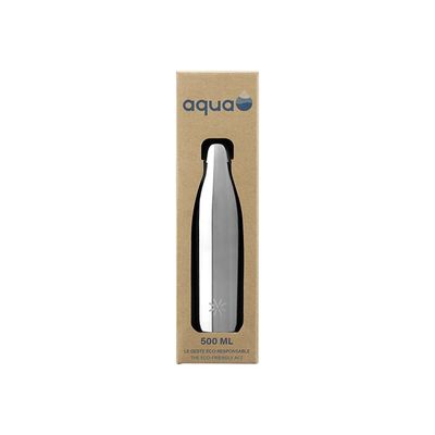 3135250126204-Aqua Precious Metal - Gourde Bouteille isotherme 500 ml - double paroi - disponible dans différen-Avant-3