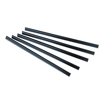 043859655533-Fellowes - 50 Baguettes à relier - 12 mm - jusqu'à 120 feuilles - noir-Avant-0