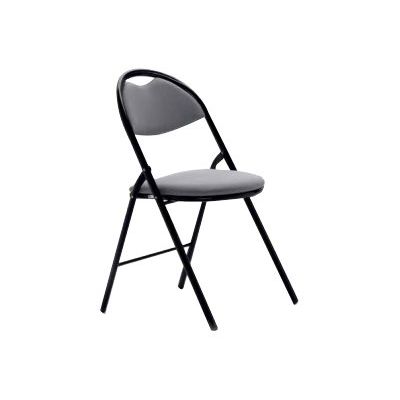 3660916028603-Chaise pliante FOLDY - Gris-Angle droit-0