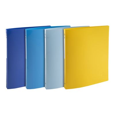 3130630511106-Exacompta BeeBlue - Classeur souple 4 anneaux - Dos 20 mm - A4 - pour 140 feuilles - disponib-Angle gauche-0