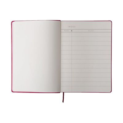 3108725881274-Oberthur Carmen - Carnet de notes souple A5 - uni - rose-Avant-1