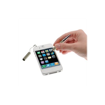 4014421312549-ONLINE i-charm - Stylo à bille - encre bleue - moyen - corps métal gris-Angle droit-3