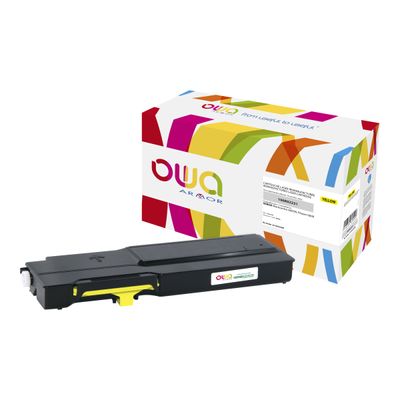 3112539643058-Cartouche laser compatible Xerox 106R02231 - jaune - Owa K15953OW-Avant-0