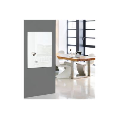 4004360887659-Sigel Artverum - Tableau magnétique en verre - 78 x 48 cm - blanc-Angle gauche-5