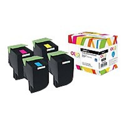 3112539766054-Cartouche laser compatible Lexmark 71B0H40 - jaune - Owa K18128OW-Angle gauche-0